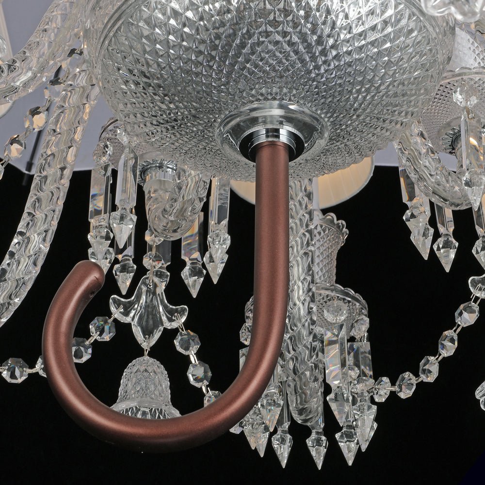 12 Lights Crystal Lighting with Umbrella - Lightings Menu