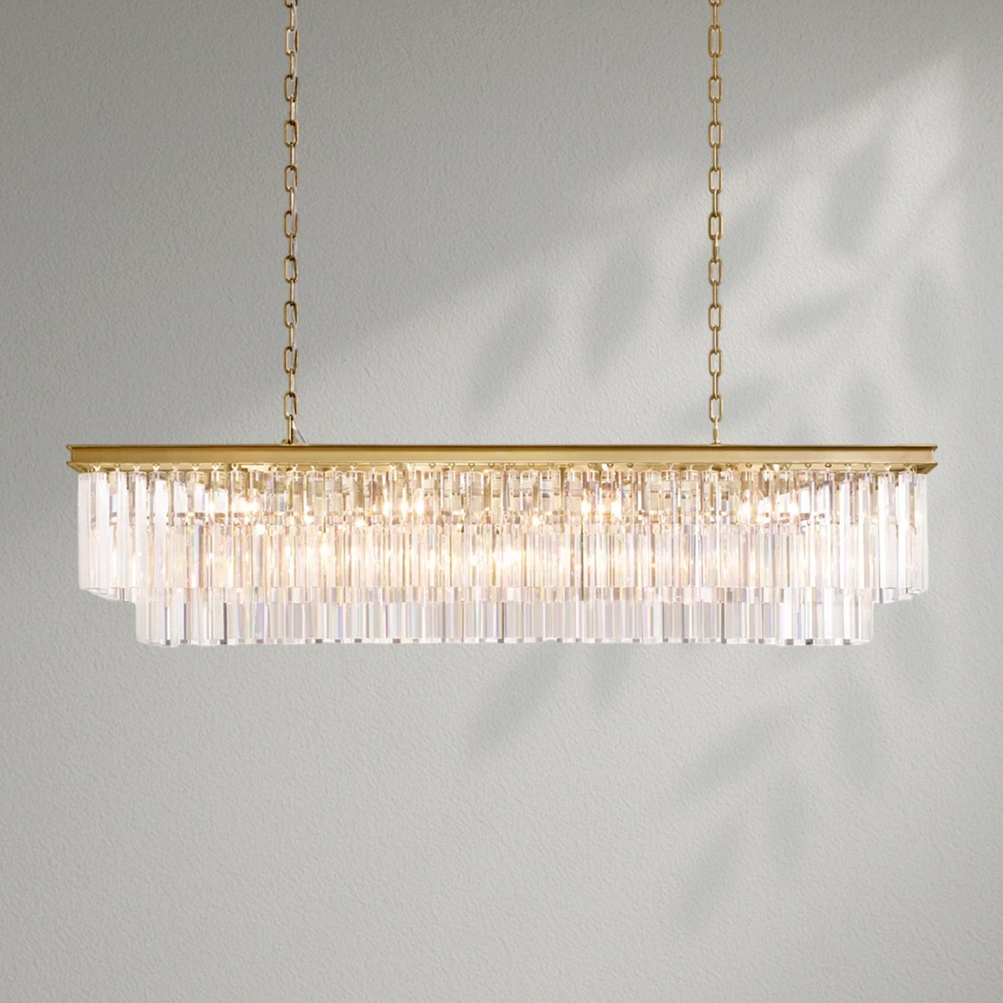 1920s Odeom Rectangular Chandelier - Lightings Menu