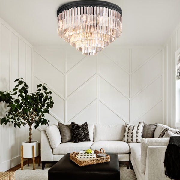 1920s Odeom Round Flushmount - Lightings Menu