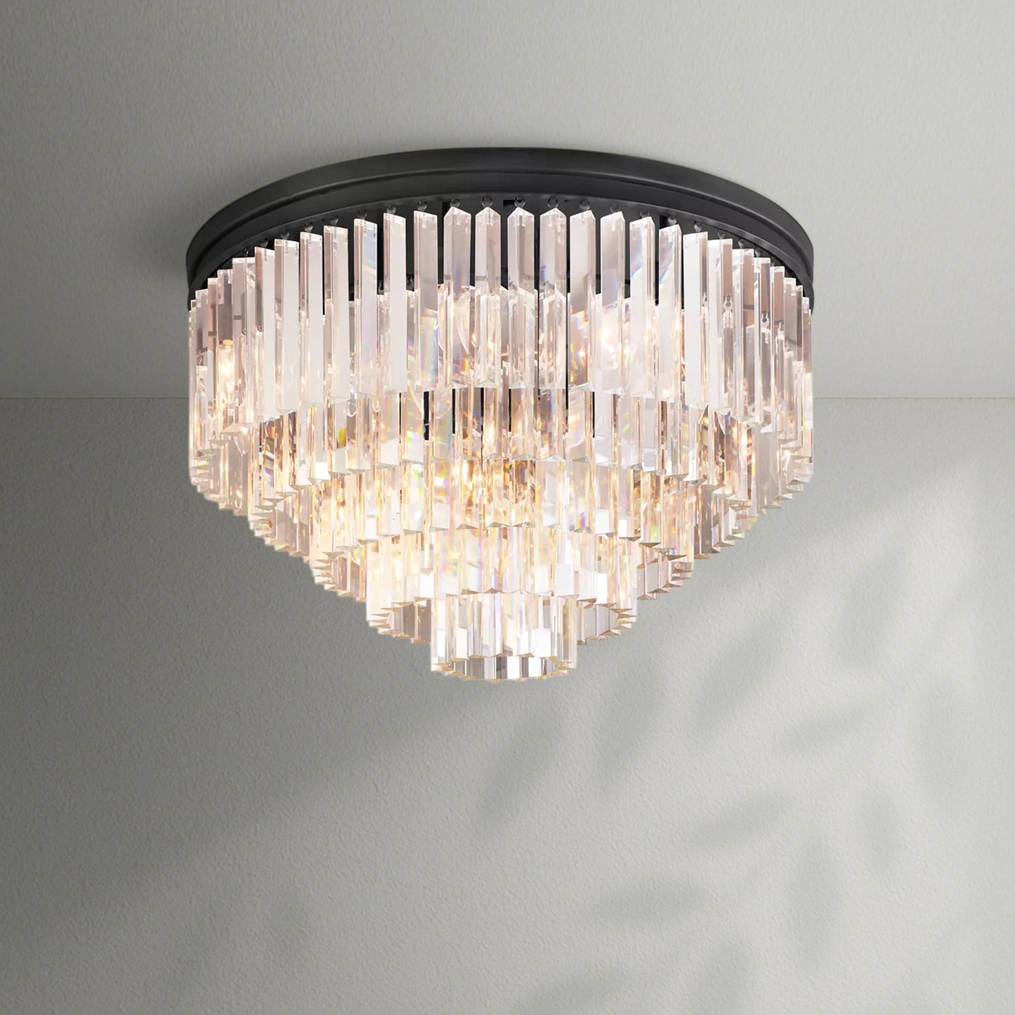 1920s Odeom Round Flushmount - Lightings Menu