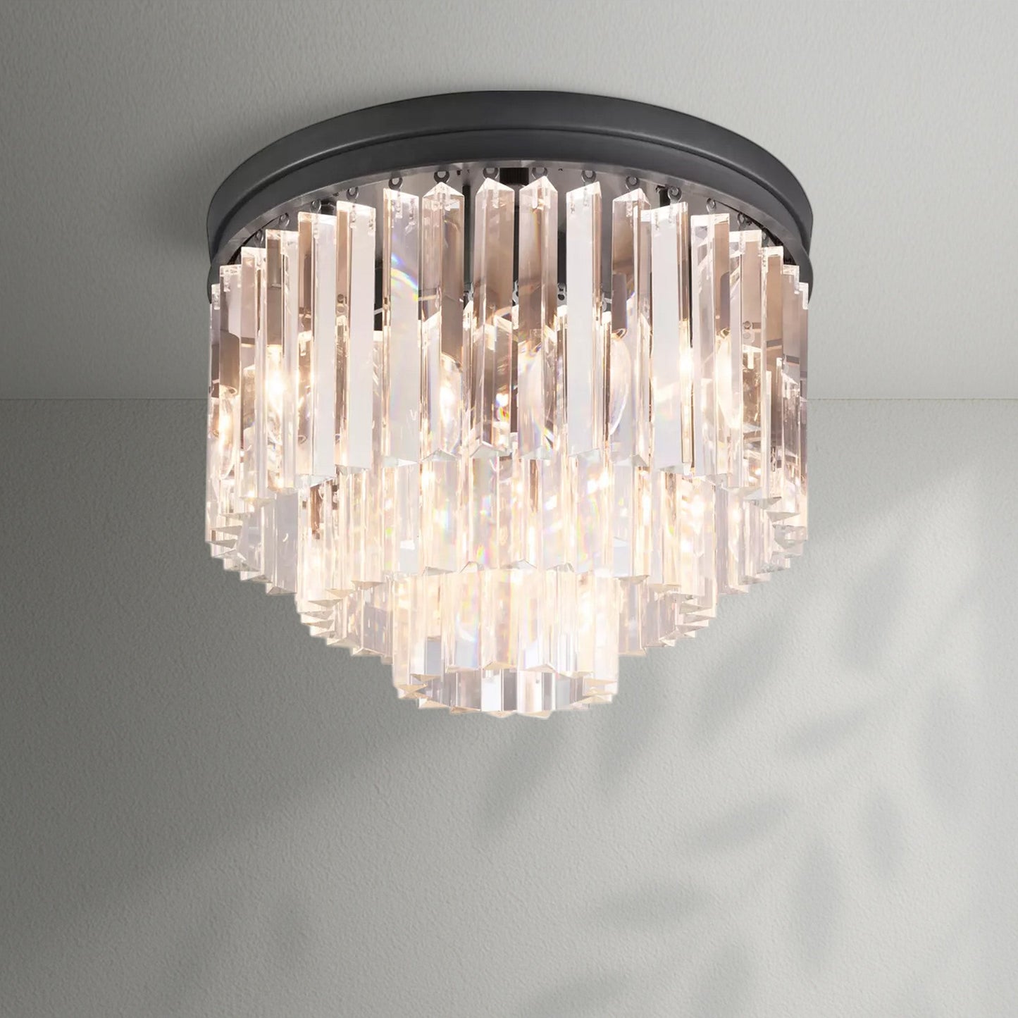 1920s Odeom Round Flushmount - Lightings Menu