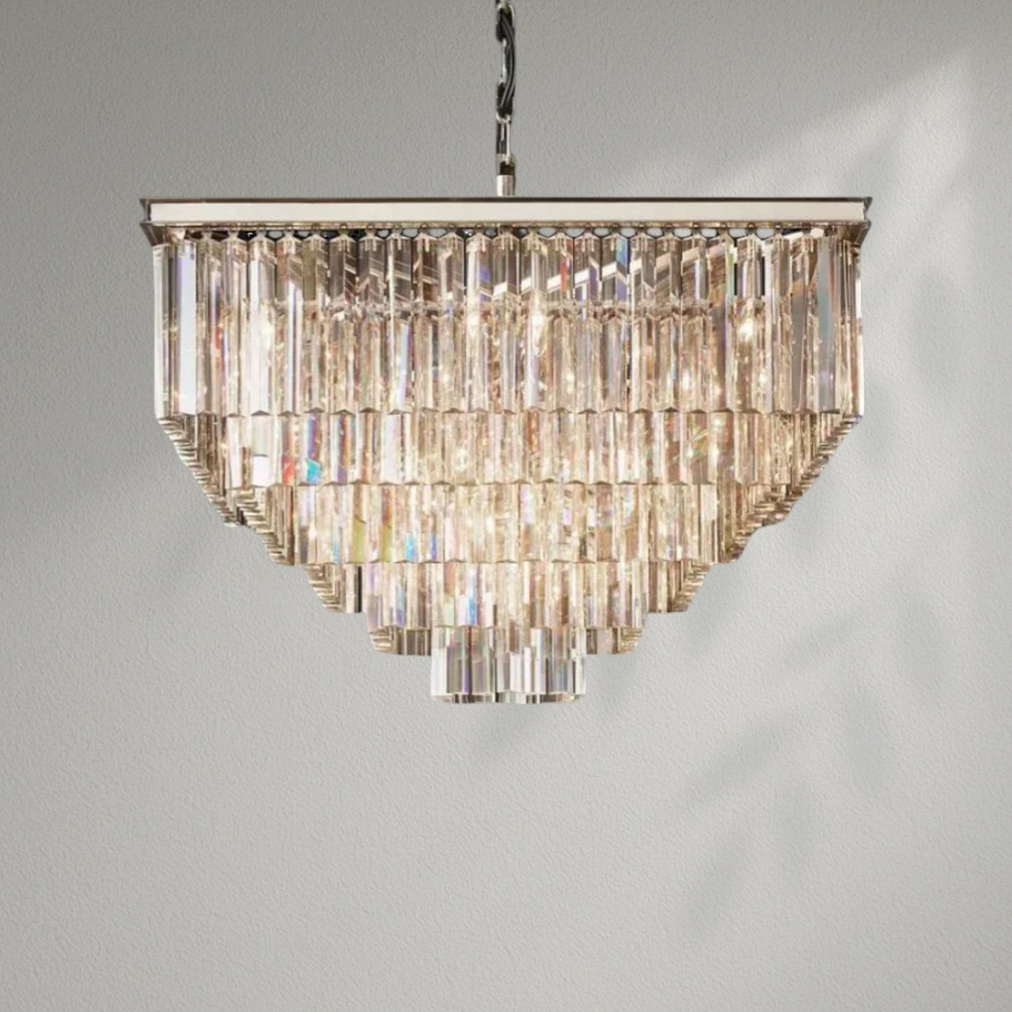 1920s Odeom Square Chandelier - Lightings Menu