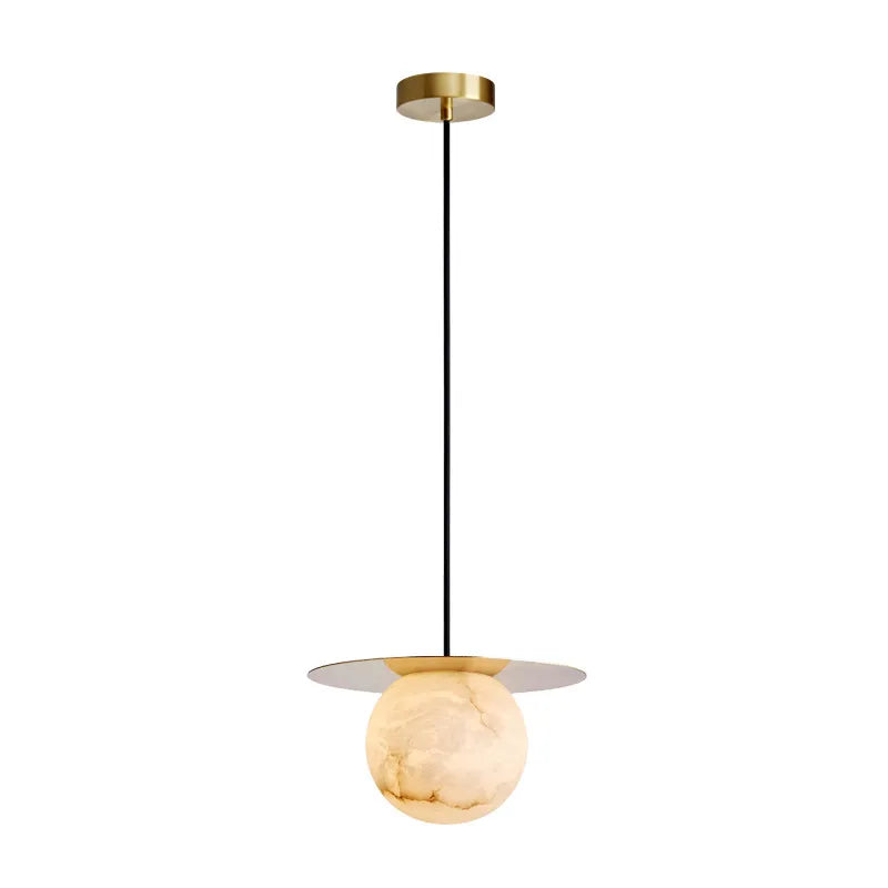 Garfield Spanish Alabaster Bedside Pendant