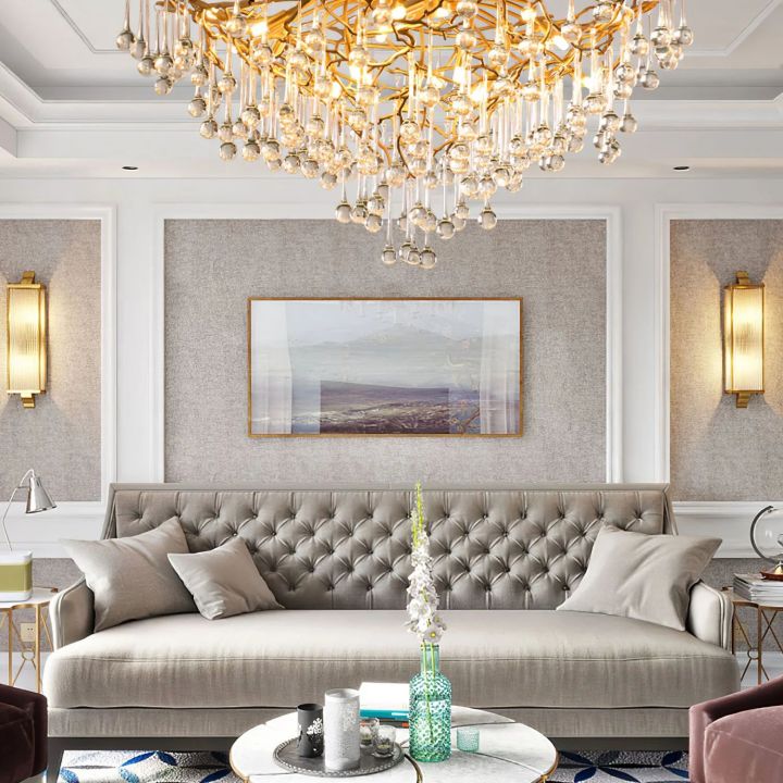 Snita Brass Chandelier
