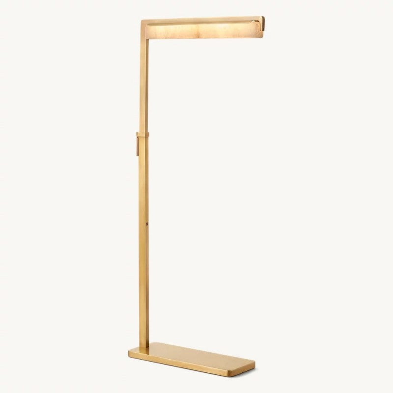 Audon Alabaster Task Floor Lamp