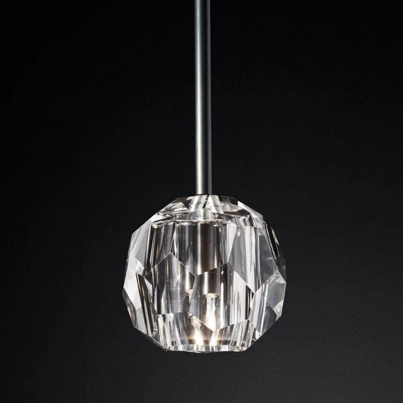 Kalle Clear Cristal Glass Rod Pendant