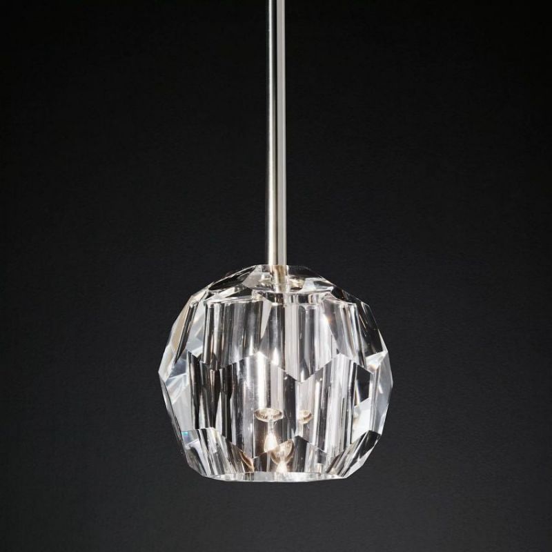 Kalle Clear Cristal Glass Rod Pendant
