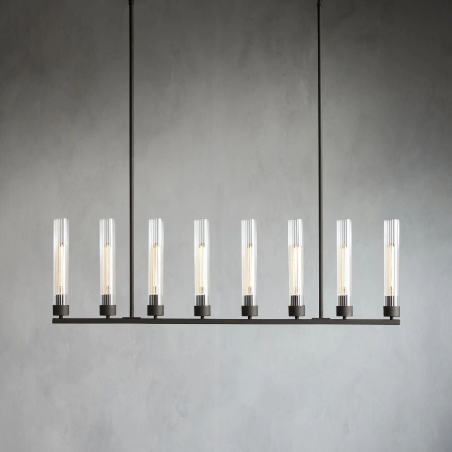 Chgakle Glass Linear Chandelier