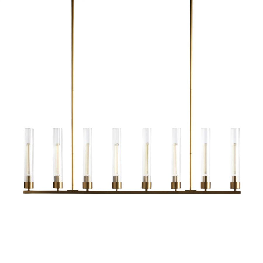 Chgakle Glass Linear Chandelier