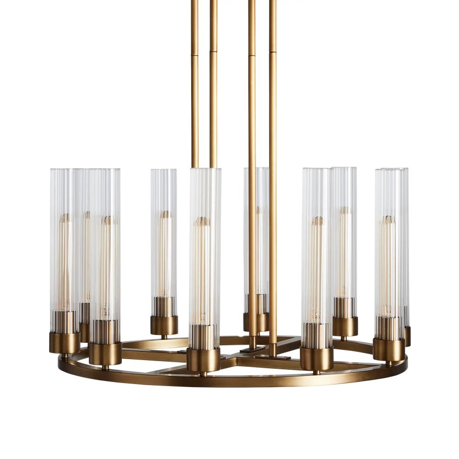 Chgakle Glass Round Chandelier