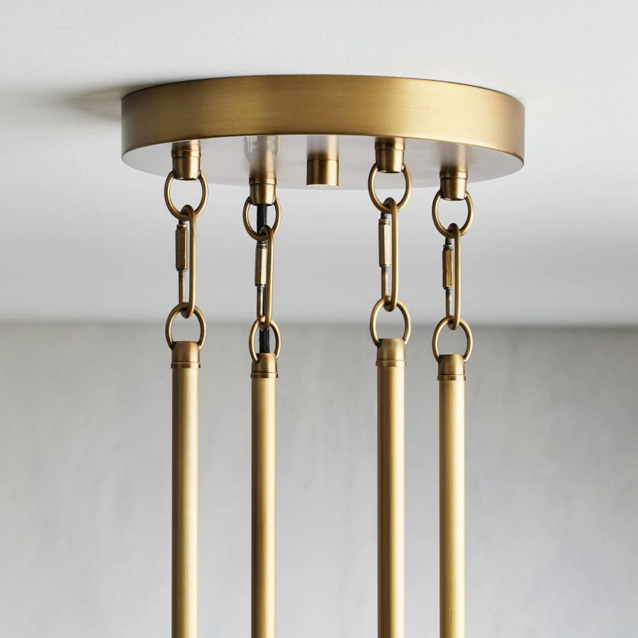 Chgakle Glass Round Chandelier