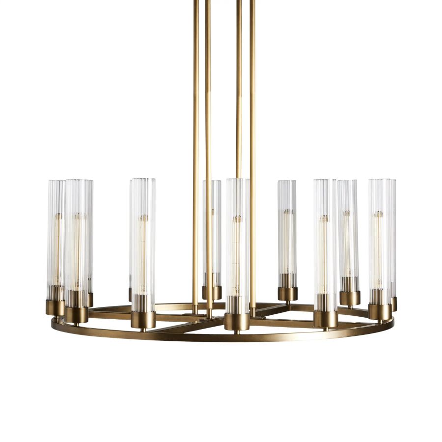 Chgakle Glass Round Chandelier