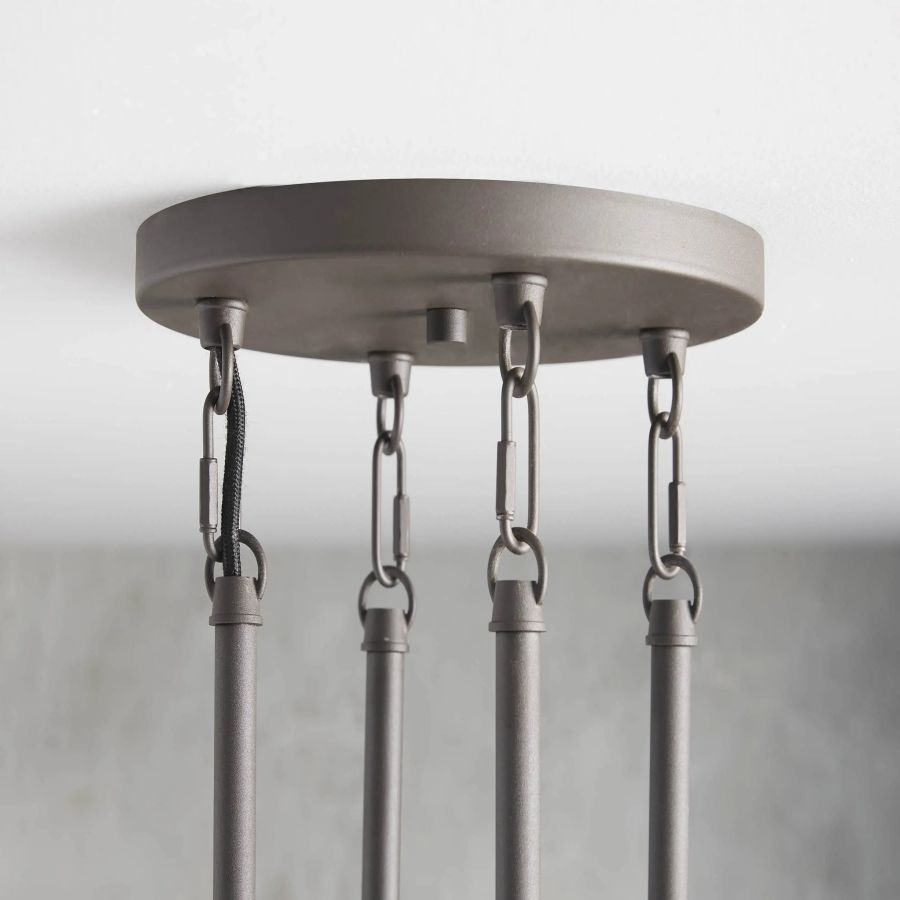 Chgakle Glass Round Chandelier