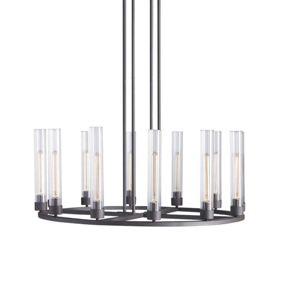 Chgakle Glass Round Chandelier
