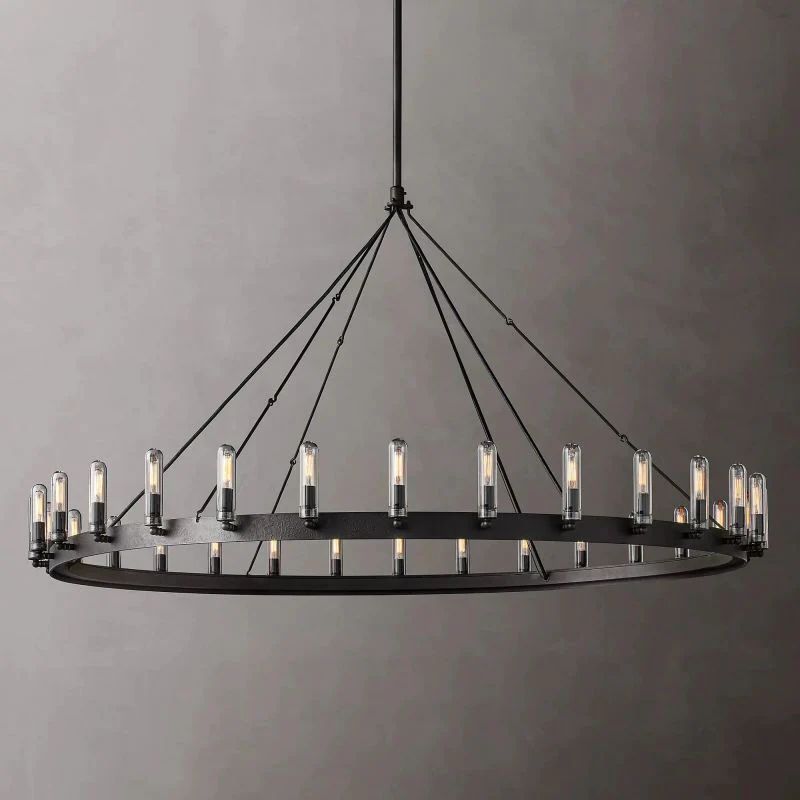Camino Vintage Filament Outdoor Round Chandelier