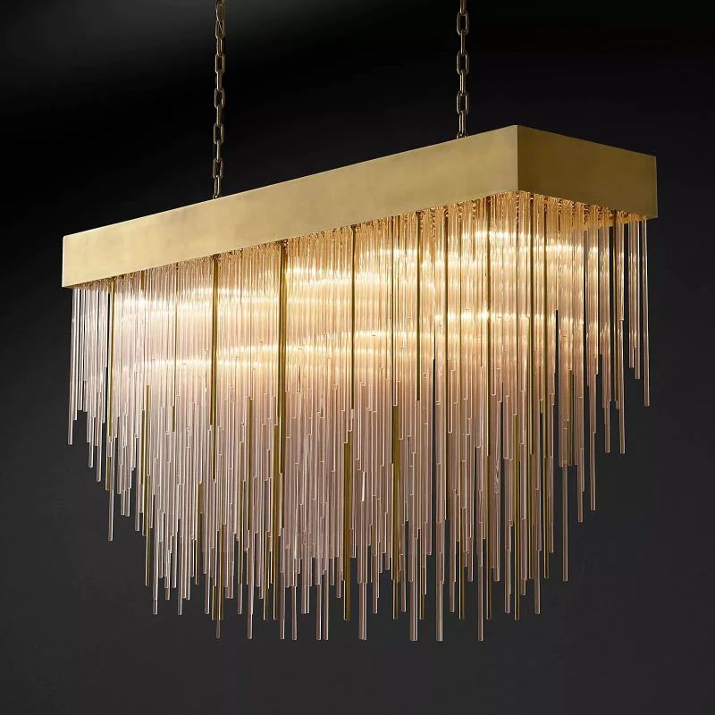 Ckorse Rectangular Chandelier 54"