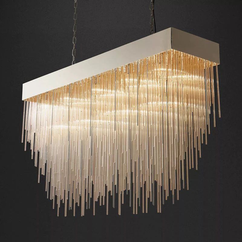 Ckorse Rectangular Chandelier 54"
