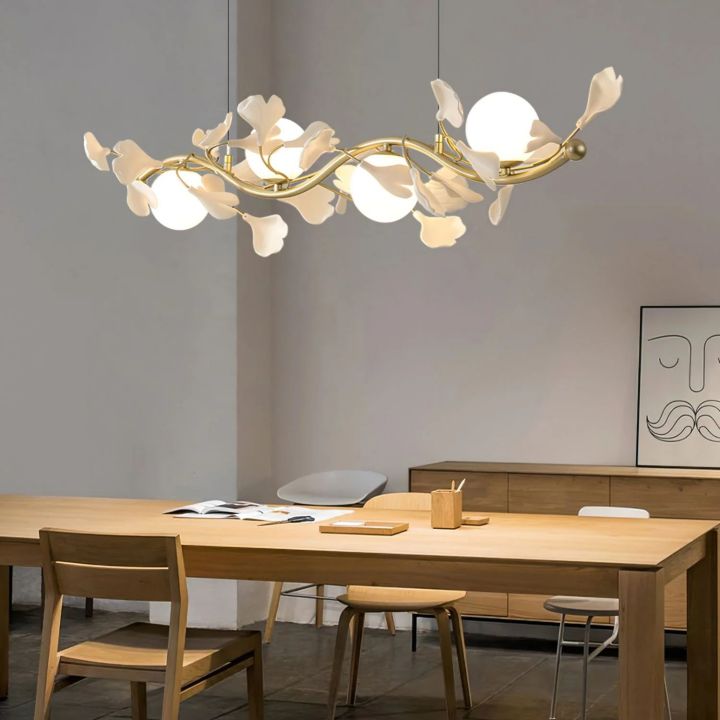Urban Chic Gingko Linear Glass Chandelier
