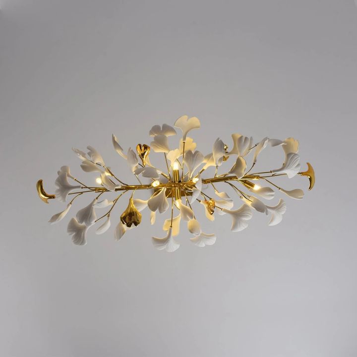 Gingko Ceramic Luxury Chandelier Style C