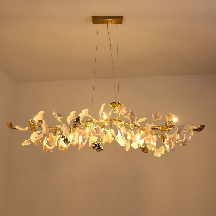 Gingko Ceramic Luxury Chandelier Style C