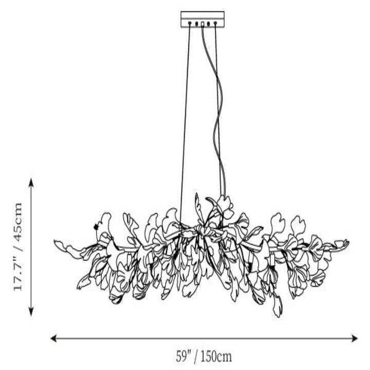 Gingko Ceramic Luxury Chandelier Style C