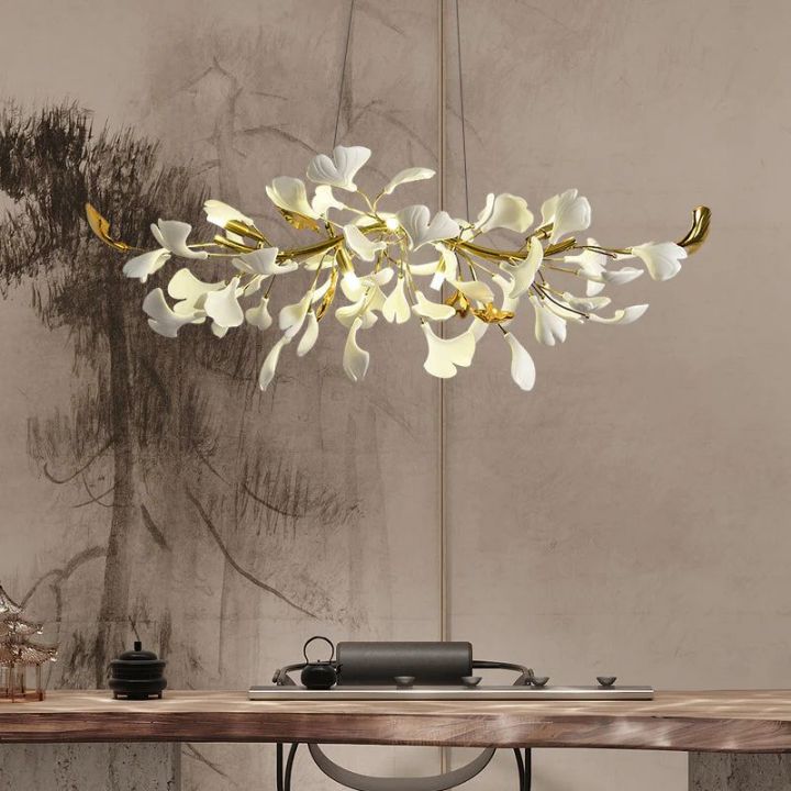 Gingko Ceramic Luxury Chandelier Style C