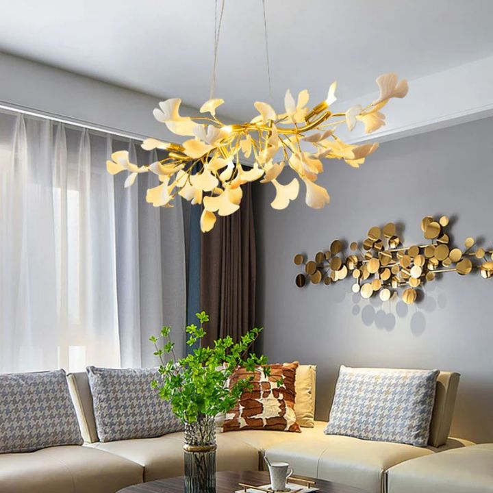 Gingko Ceramic Luxury Chandelier Style C