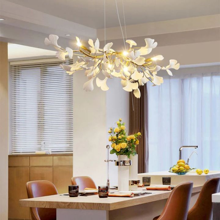 Gingko Ceramic Luxury Chandelier Style C