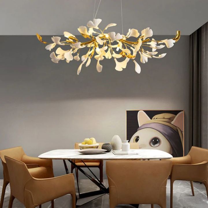Gingko Ceramic Luxury Chandelier Style C