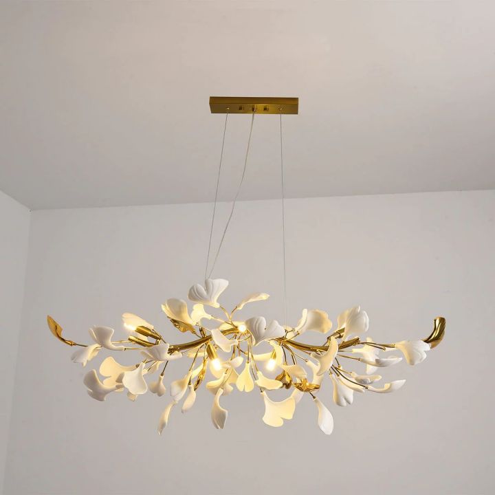 Gingko Ceramic Luxury Chandelier Style C