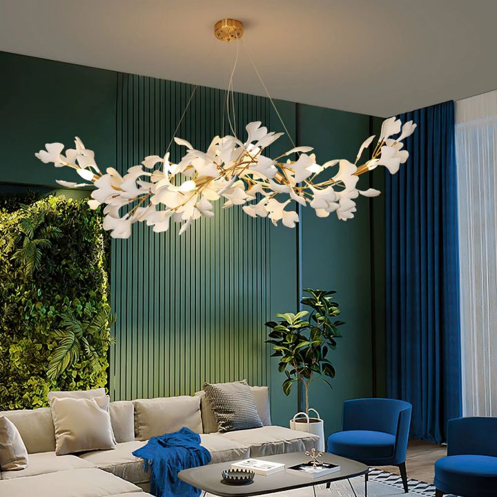 Gingko Ceramic Luxury Chandelier Style F