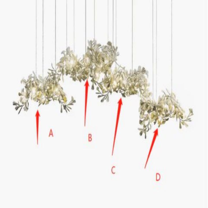 Gingko Ceramic Luxury Chandelier Style H
