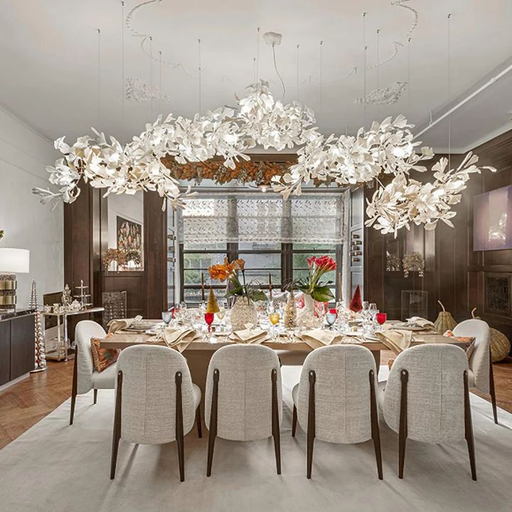 Gingko Ceramic Luxury Chandelier Style H