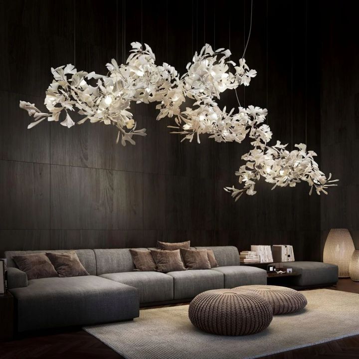 Gingko Ceramic Luxury Chandelier Style H