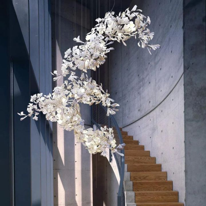 Gingko Ceramic Luxury Chandelier Style H