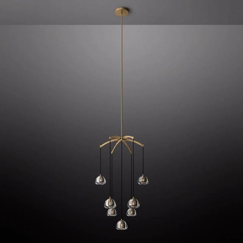 Hemispherical Round Chandelier 36''