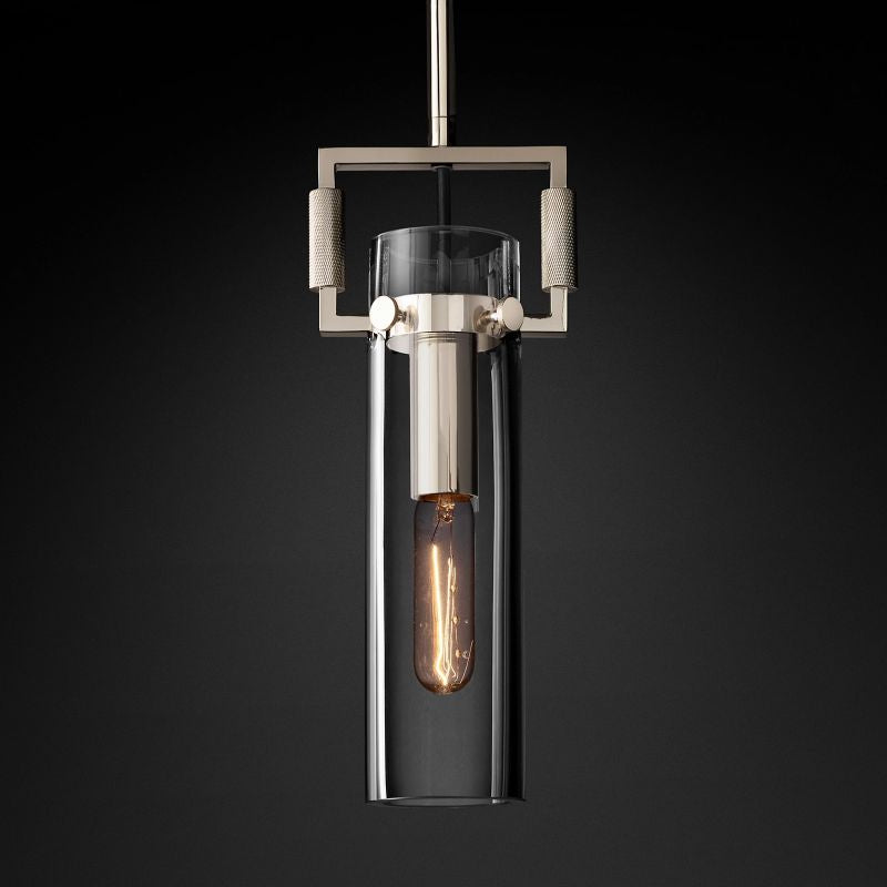 Mechanic Glass Cylinder Dining Room Pendant