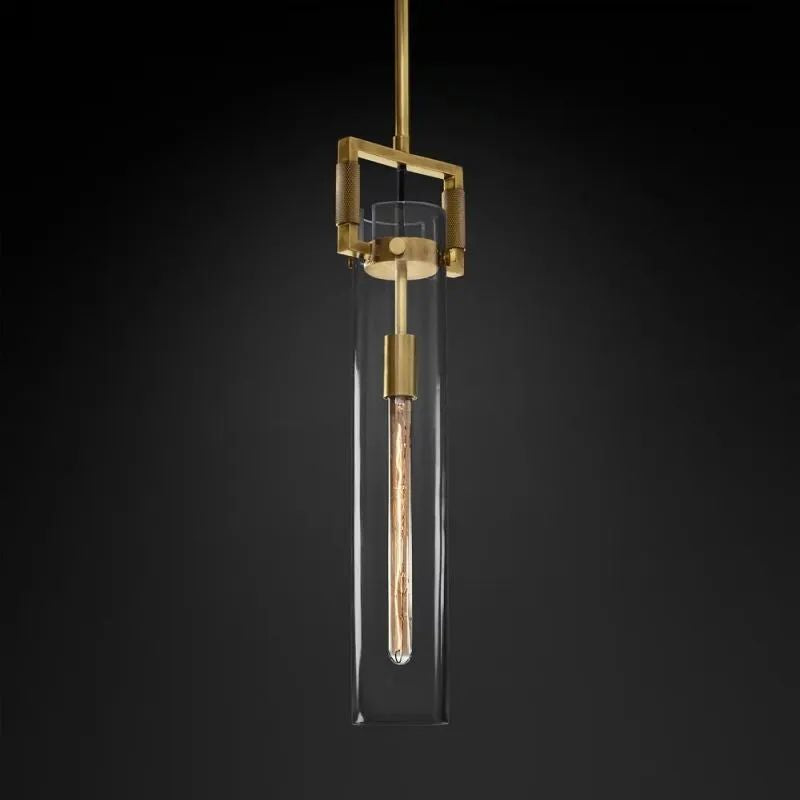 Mechanic Glass Cylinder Dining Room Pendant