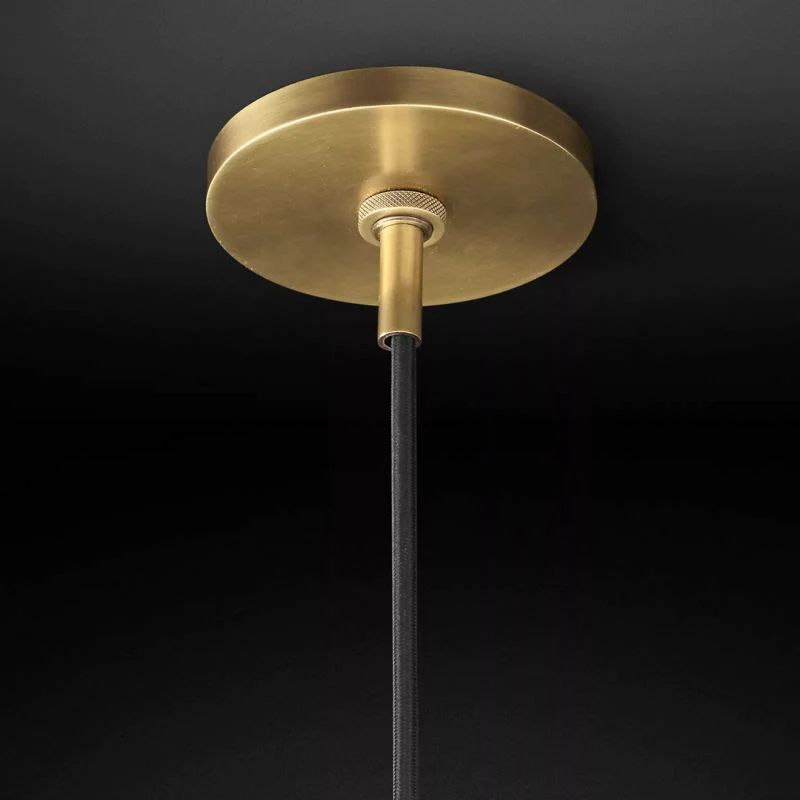 Mechanic Globe Shade Bedroom Pendant Light 8"