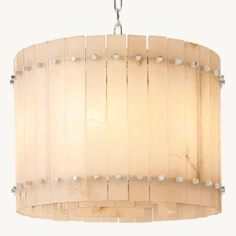 Mearin Alabaster Round Chandelier 22"