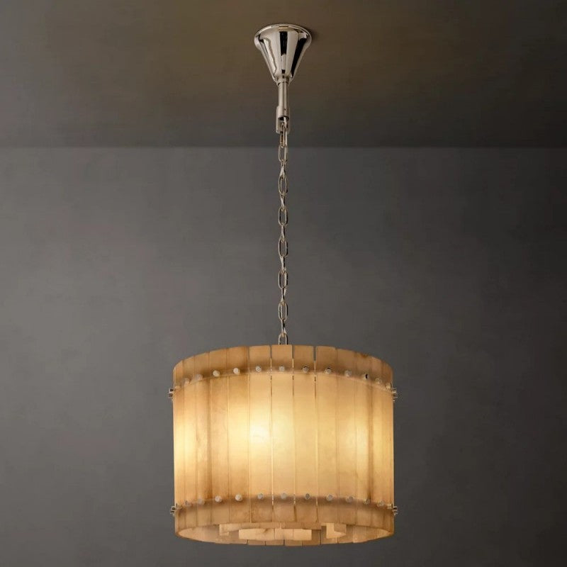 Mearin Alabaster Round Chandelier 22"
