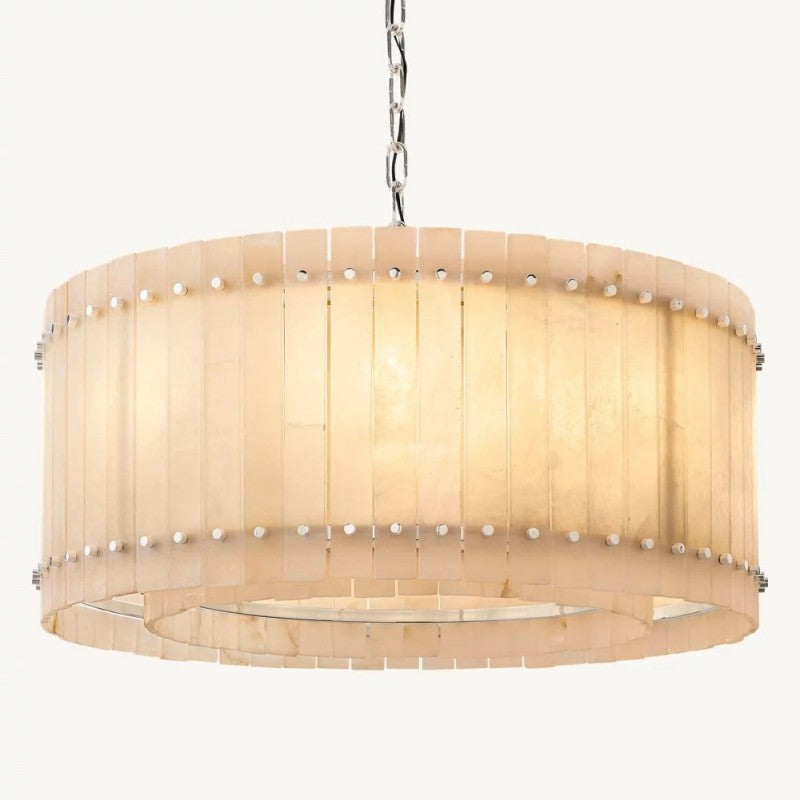 Mearin Alabaster Round Chandelier 37"