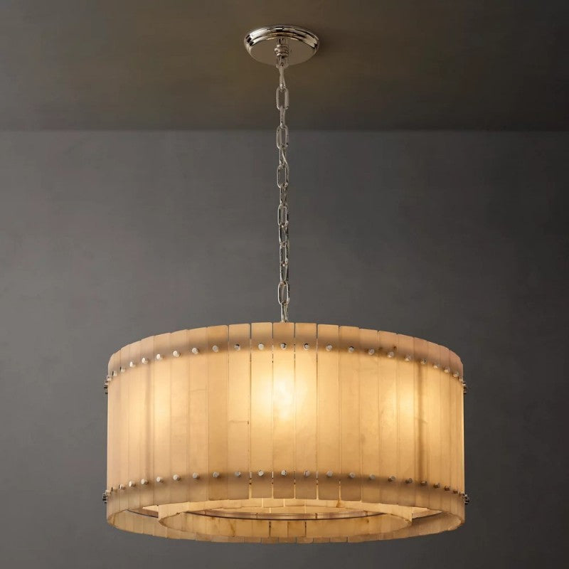 Mearin Alabaster Round Chandelier 37"