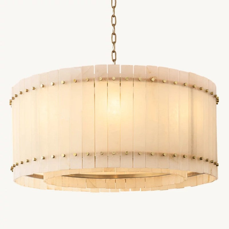 Mearin Alabaster Round Chandelier 37"