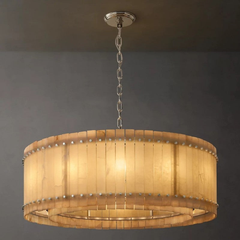 Mearin Alabaster Round Chandelier 48"