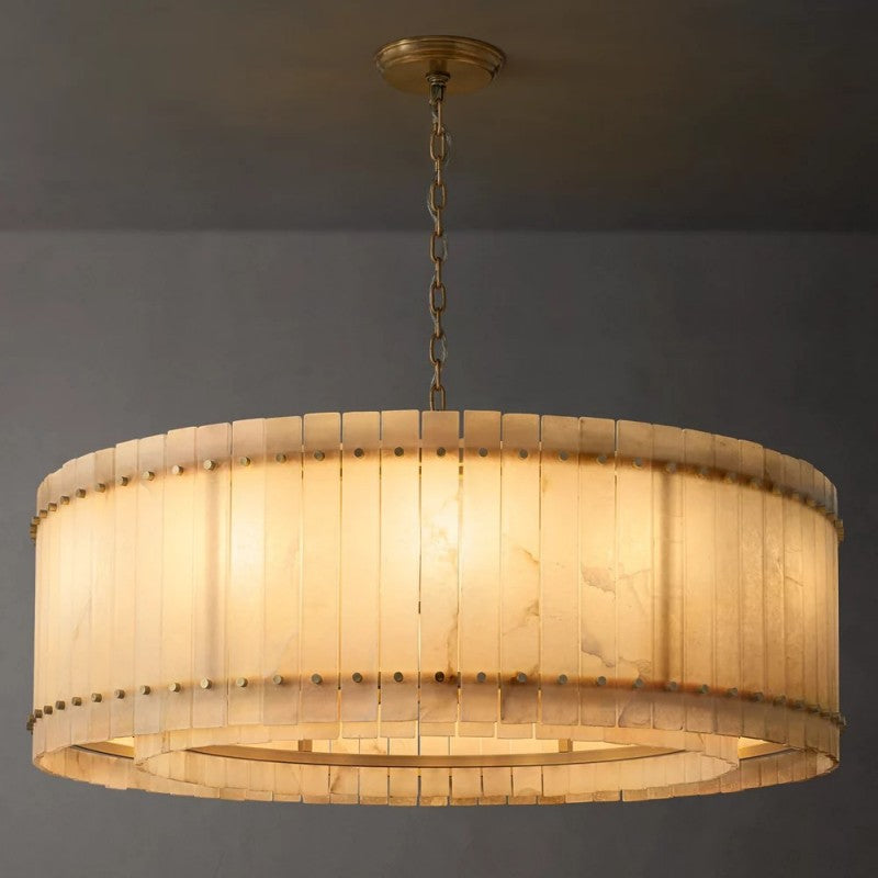 Mearin Alabaster Round Chandelier 48"