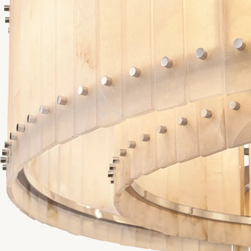 Mearin Alabaster Round Chandelier 60"