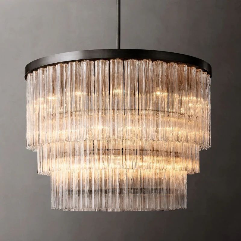 Cielo 3-Tier Round Living Room Chandelier 48”