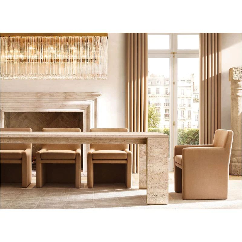 Clame Rectangular Chandelier 54”