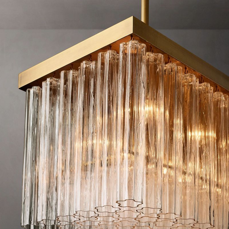 Clame Rectangular Chandelier 54”